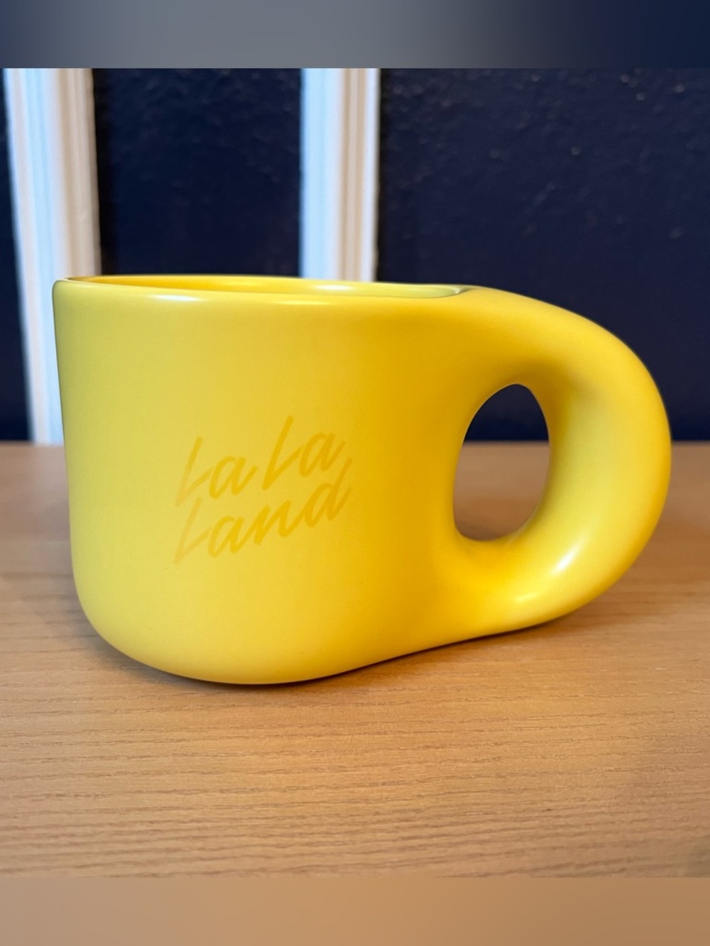 La La Land Cafe Butter Yellow Chunky Bubble Coffee Mug